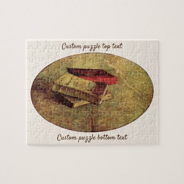 Puzzle Nature morte avec trois livres de Vincent van Gogh (Horizontal)