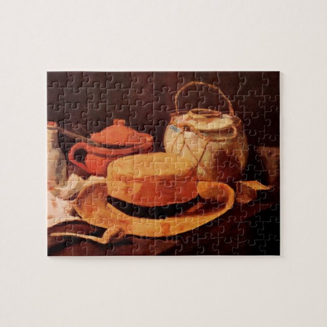 Puzzle Nature morte Chapeau de paille jaune de Vincent va (Horizontal)