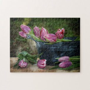 Puzzle Nature morte de tulipes