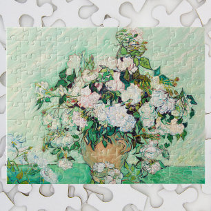 Puzzle Nature morte Roses dans un vase de Vincent van Gog