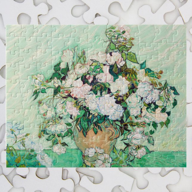 Puzzle Nature morte Roses dans un vase par Vincent van Go (Créateur téléchargé)