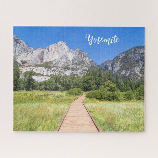 Puzzle Nature personnalisée Green Meadow Yosemite (Horizontal)