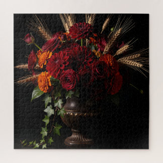 Puzzle Natures mortes florales de Dahlia et Roses de Bour
