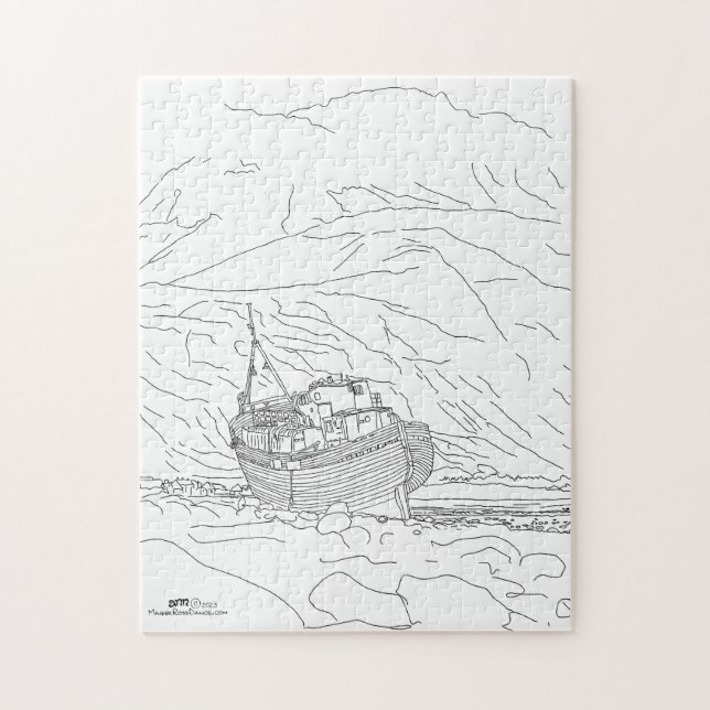 Puzzle Naufrage de Corpach en Écosse (Vertical)