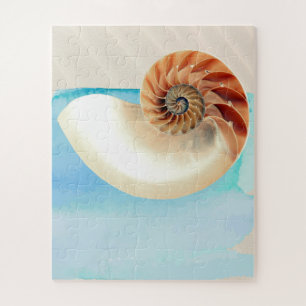 Puzzle Nautilus Coquillage et sable