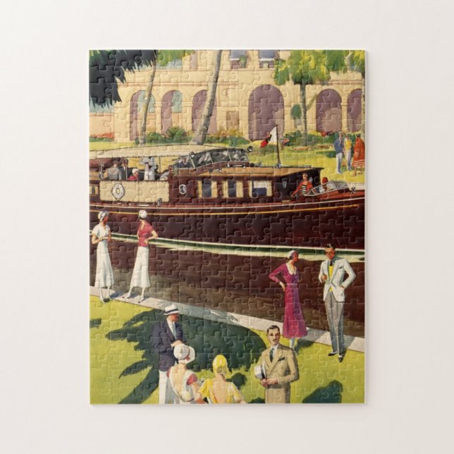 Puzzle Nautique antique vintage de canot automobile de (Vertical)