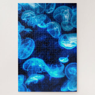 Puzzle Nautique Blue Jellyfish Marine Life