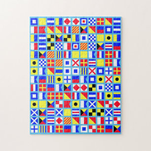 Puzzle nautique de double de drapeau de pirate