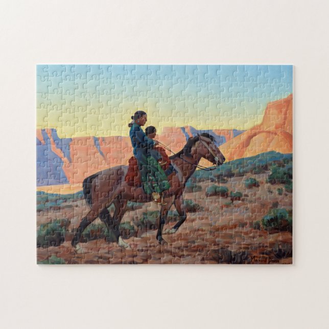 Puzzle Navajo Mother par Maynard Dixon (Horizontal)