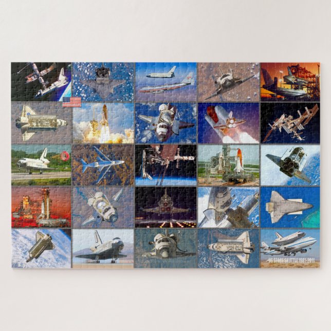 PUZZLE NAVETTE SPATIALE AMÉRICAINE 1981-2011 "MONTAGE" (Horizontal)