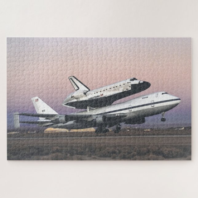 Puzzle Navette spatiale Atlantis Atop Nasa's 747 (Horizontal)