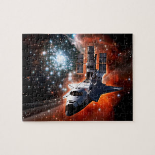 Puzzle Navette spatiale Atlantis Téléscope Hubble Artwork