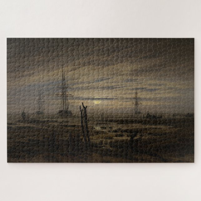 Puzzle Navires en Ancre - Caspar David Friedrich (Horizontal)