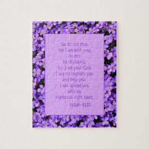 Puzzle Ne Craignez Pas La Bible Chrétienne Verse Fleurs V
