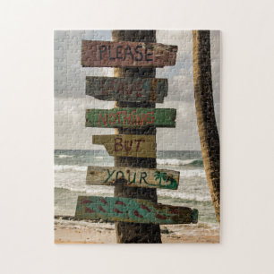 Puzzle Ne laissez rien d'autre que des empreintes