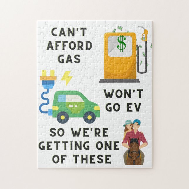 Puzzle Ne peut pas se payer l'essence ou EV si acheter un (Vertical)