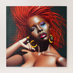 Puzzle Ne touchez pas mes cheveux Black Melanin Afro Quee