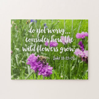 Puzzle Ne Vous Inquiétez Pas Fleurs Sauvages Abee Bible C