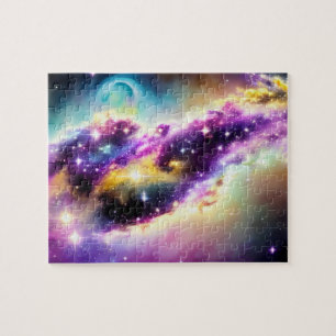Puzzle Nebula galaxies junior rose et violet