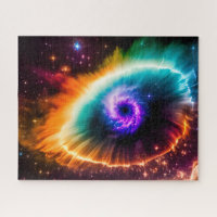 Nébuleuse cosmique rose et pourpre dans l'univers