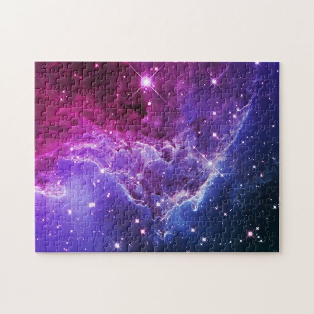 Puzzle Nébuleuse de la tête de singe ombrée violet hipste (Horizontal)