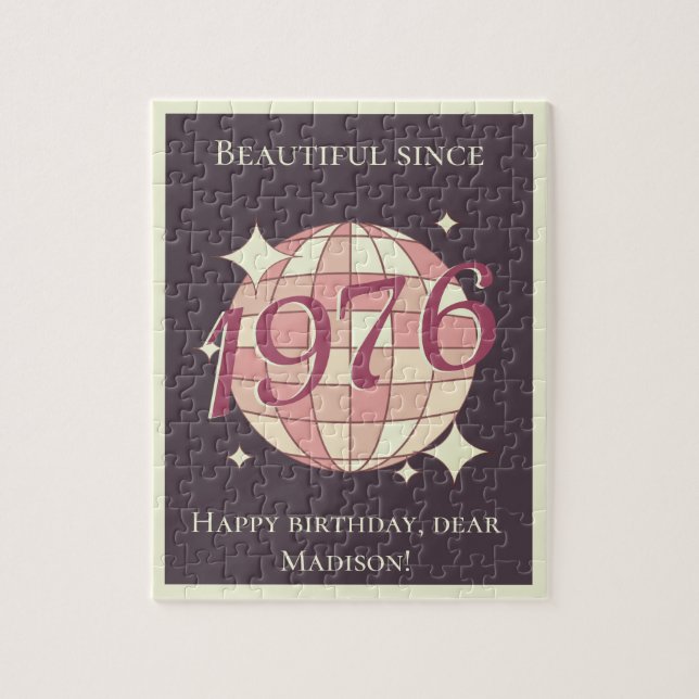 Puzzle Née en 1976 50e anniversaire (Vertical)
