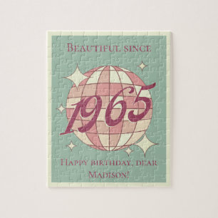 Puzzle Née vintage en 1965 59e 60e anniversaire