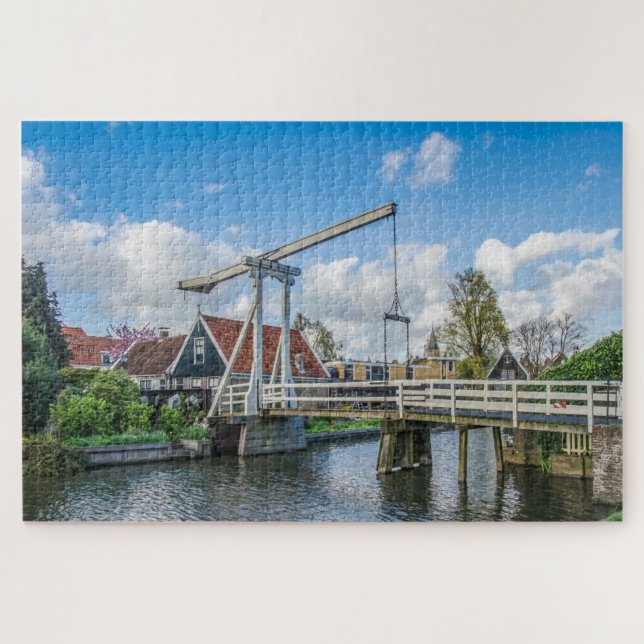 Puzzle néerlandais levage pont en bois (Horizontal)