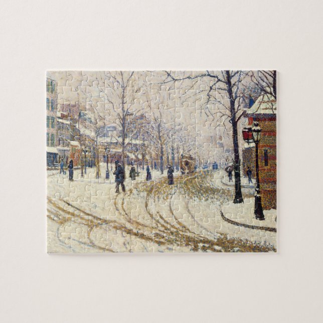 Puzzle Neige, boulevard de Clichy, Paris de Paul Signac (Horizontal)