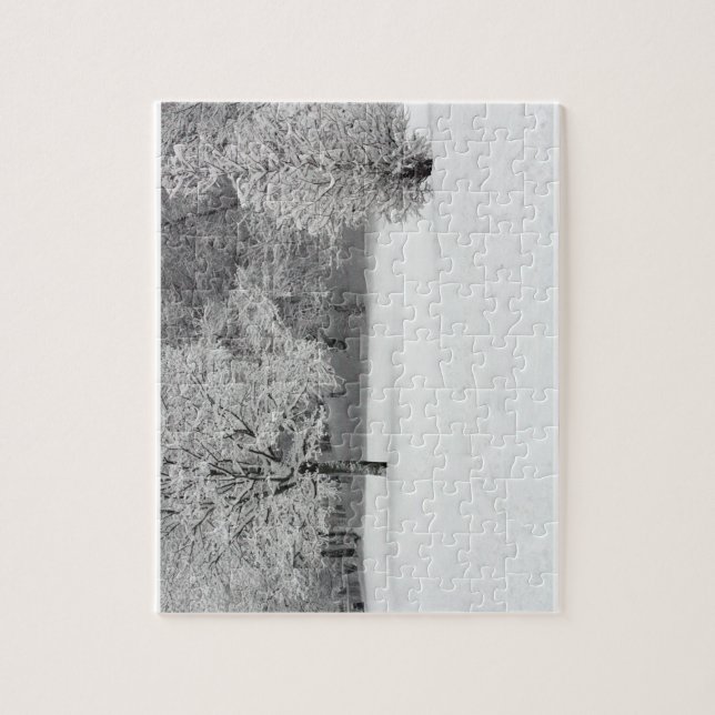Puzzle Neige dans le parc (Vertical)