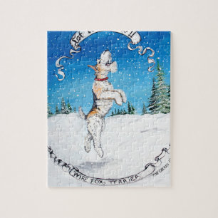 Puzzle Neige de Fox Terrier