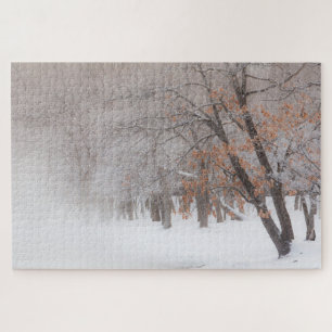 Puzzle Neige d'hiver   Lac Kussharo