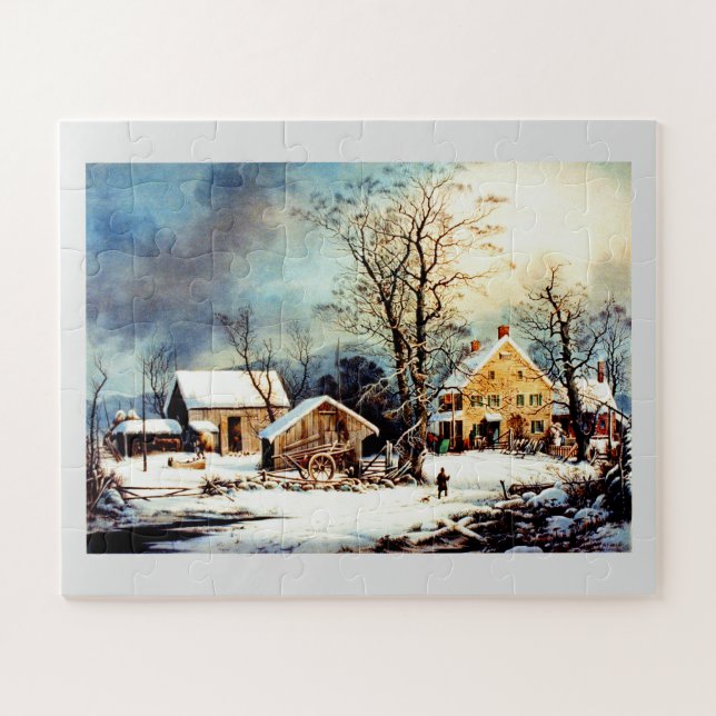 Puzzle Neige matinale froide (Horizontal)