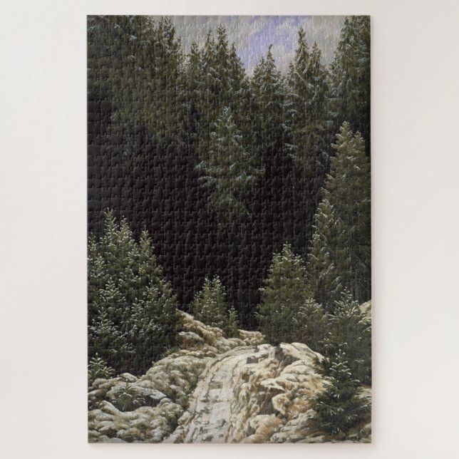 Puzzle Neige précoce (1828) - Caspar David Friedrich (Vertical)