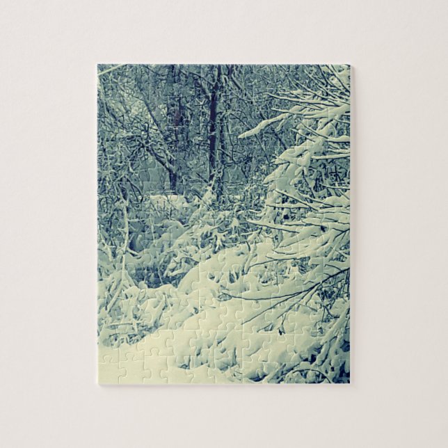 PUZZLE NEIGE SUR LES BRANCHES  (Vertical)