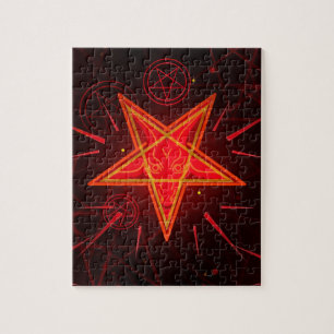 Puzzle néon démon