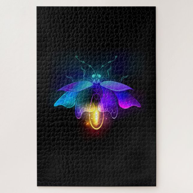 Puzzle Neon Firefly sur noir (Vertical)