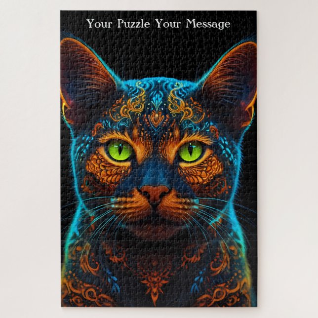 Puzzle Neon Mandala (Vertical)