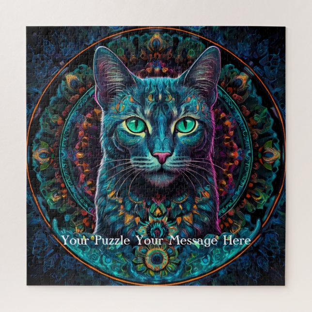 Puzzle Neon Mandala (Vertical)