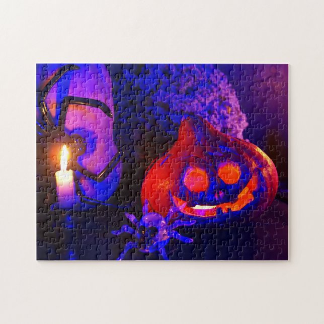 Puzzle Neon pumpkins (Horizontal)