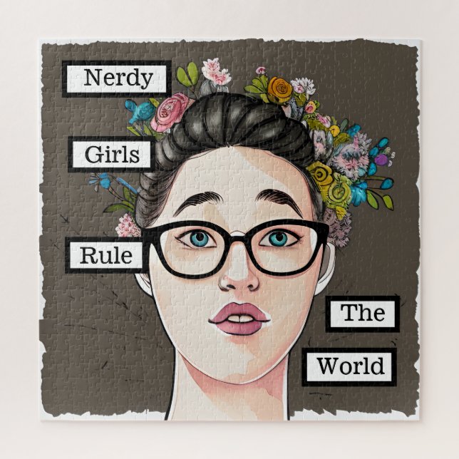 Puzzle Nerdy Girls dirigent le monde (Vertical)