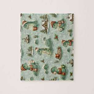 Puzzle Nessie de Noël Monstre du Loch Ness Confortable Cr