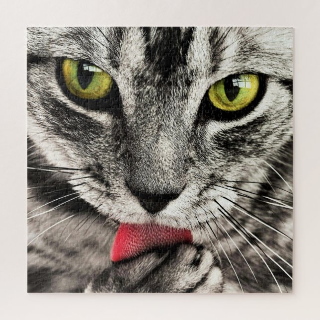 Puzzle Nettoyage des chats - (Vertical)