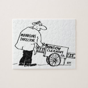 Puzzle Nettoyeur de fenêtre avec panier de nettoyage de f