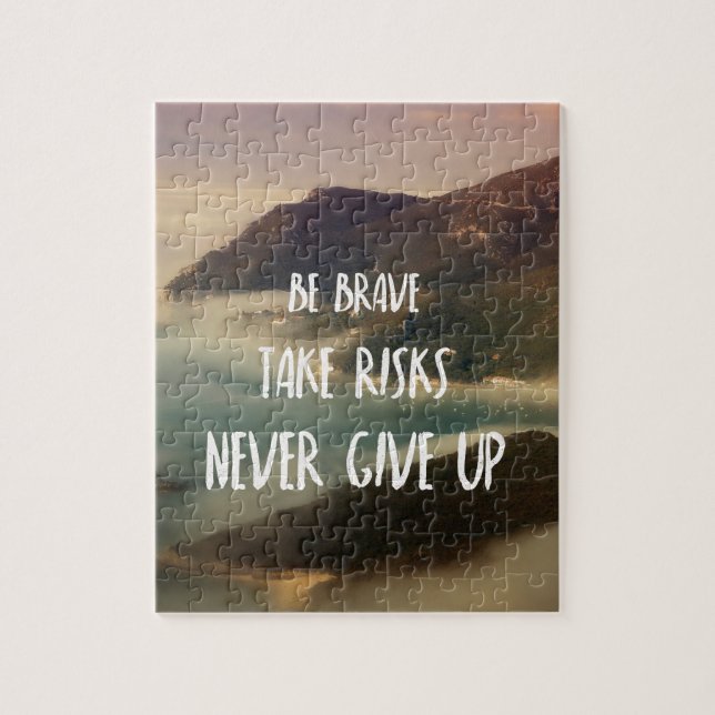 Puzzle Never give up (Vertical)