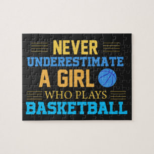Puzzle Never Underestimate A Girl Who Plays Basketball 