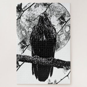 Puzzle Nevermore Raven and the moon