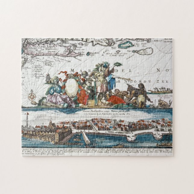 PUZZLE NEW AMSTERDAM, 1673 (Horizontal)