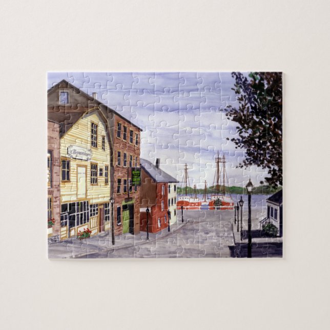 Puzzle New Bedford Massachusetts New England Peinture (Horizontal)