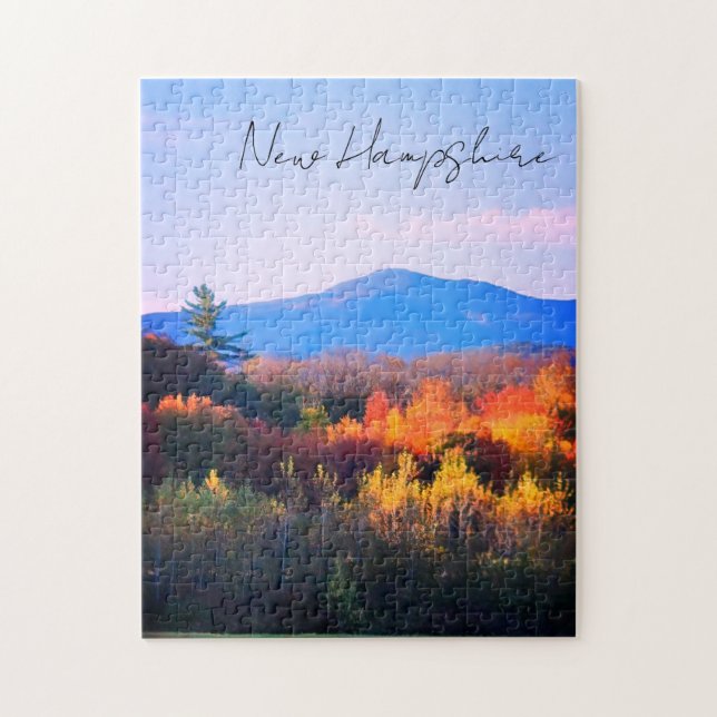 Puzzle New Hampshire Fall white mountain 2 (Vertical)